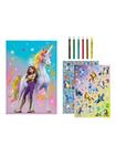 Undercover Unicorn Academy Coloring Set with Stickers and Pencils