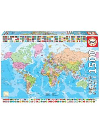 Educa The World Map 1500p palapeli