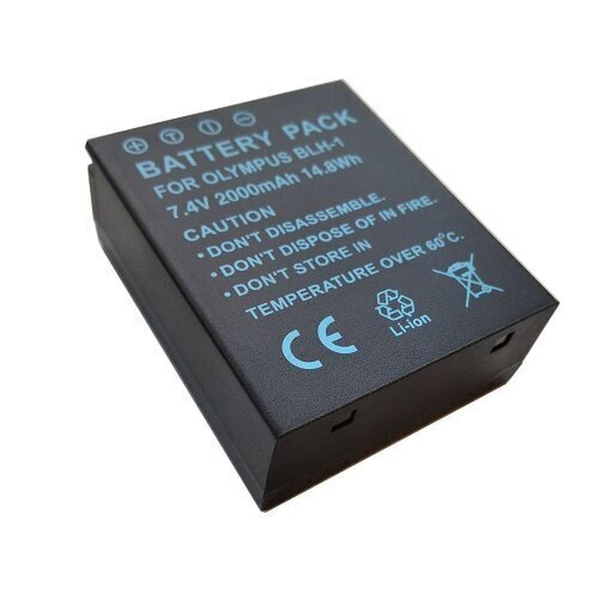 Kameran akku OLYMPUS BLH-1 akku, 2000mAh