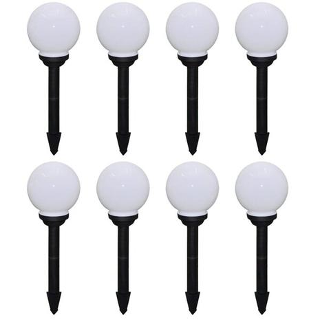 vidaXL Ulkolamput polulle 8 kpl LED 15 cm maapiikillä