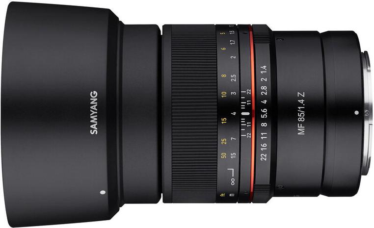 Samyang MF 85mm f/1.4, objektiivi