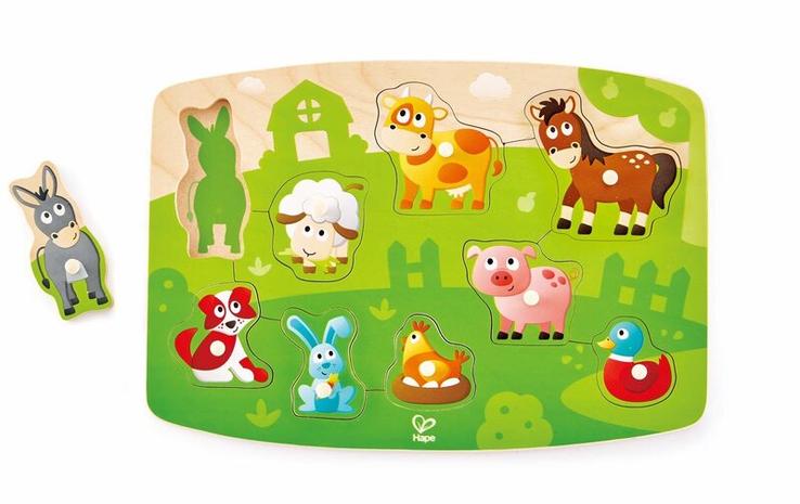 Hape Nuppipalapeli - Kotieläimet