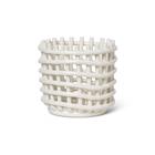 Ferm Living Ceramic Basket S, keramiikkakori 14,5 x 16 cm
