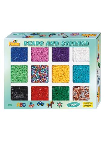 HAMA Beads - Midi - 9.600 beads and storage