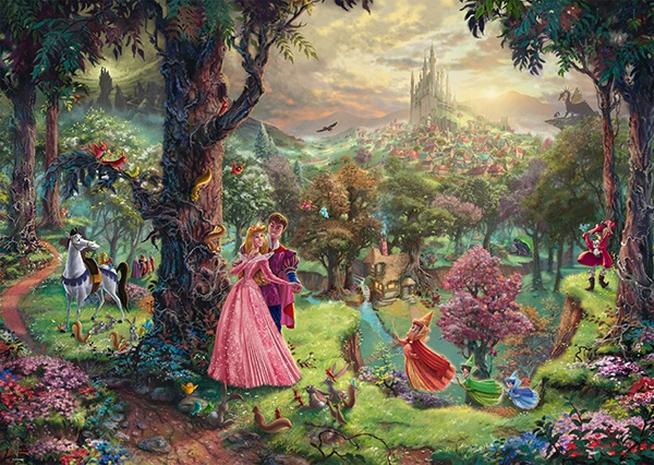 Palapeli: Disney - Thomas Kinkade Sleeping Beauty (1000 Piece) LAUTA