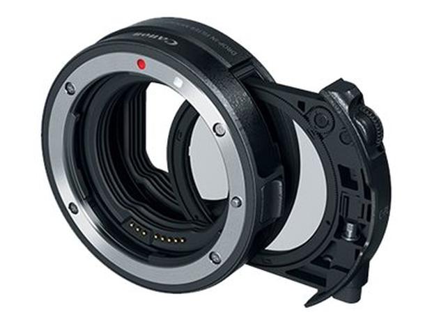 Canon EF-EOS R V-ND, kameran objektiivin sovitin