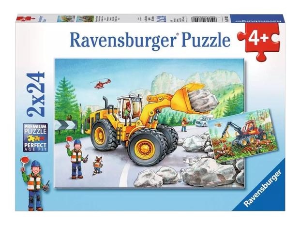 Ravensburger Diggers at Work 2x24p palapeli