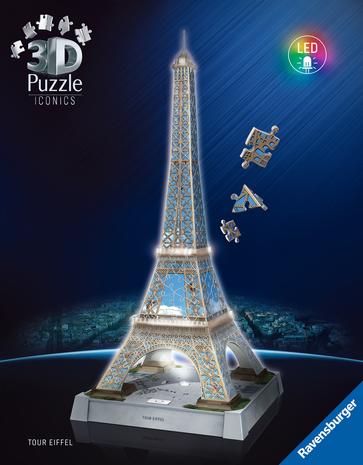 Ravensburger Eiffel Tower Light Up 3D Puzzle , 216pc 3D Palapeli – kuva 2/8