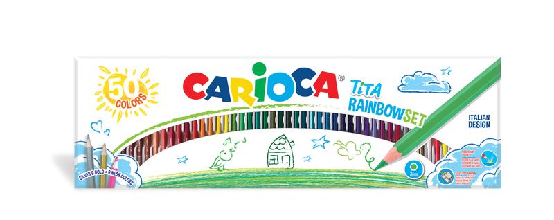 CARIOCA TITA 50KPL RAINBOW Vä?RIKYNä?T