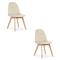 Tuoli BORA - beige sametti x 2 – kuva 1