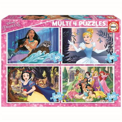 Educa Disney Princess 4-in-1 palapeli