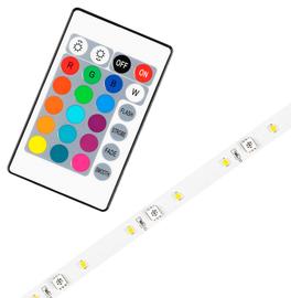 LED-lista RGBW jatkettava, kaukosäädin, Cotech