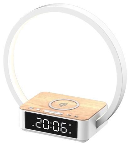 Digitaalinen herätyskello Wake-up Light, herätysvalo ja Qi