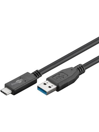 Pro USB-C™ cable (USB 3.1 generation 2 3A) black 0.
