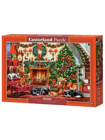 Palapeli Castorland Cozy Fireplace, 500 palaa.