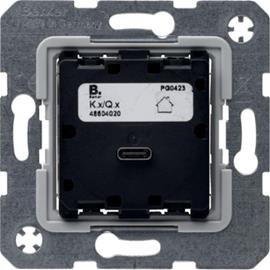 Hager 48604020 USB-latauspistorasia mobiililaitteiden lataamiseen Kx/Qx