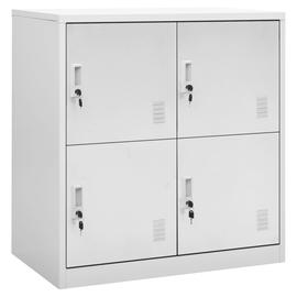 vidaXL Pukukaappi vaaleanharmaa 90x45x92,5 cm teräs
