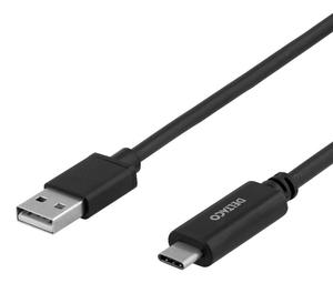 Deltaco USB-C Cable - 24 pin USB-C to USB - 3 m
