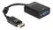 De-Lock VGA DisplayPort -adapteri, Musta – kuva 3
