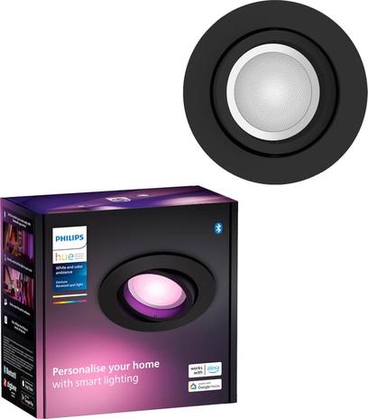 Philips Hue Centura Recessed Kohdevalaisin Pyöreä - Musta