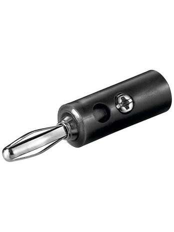Pro Banaani Plug 4mm - Musta