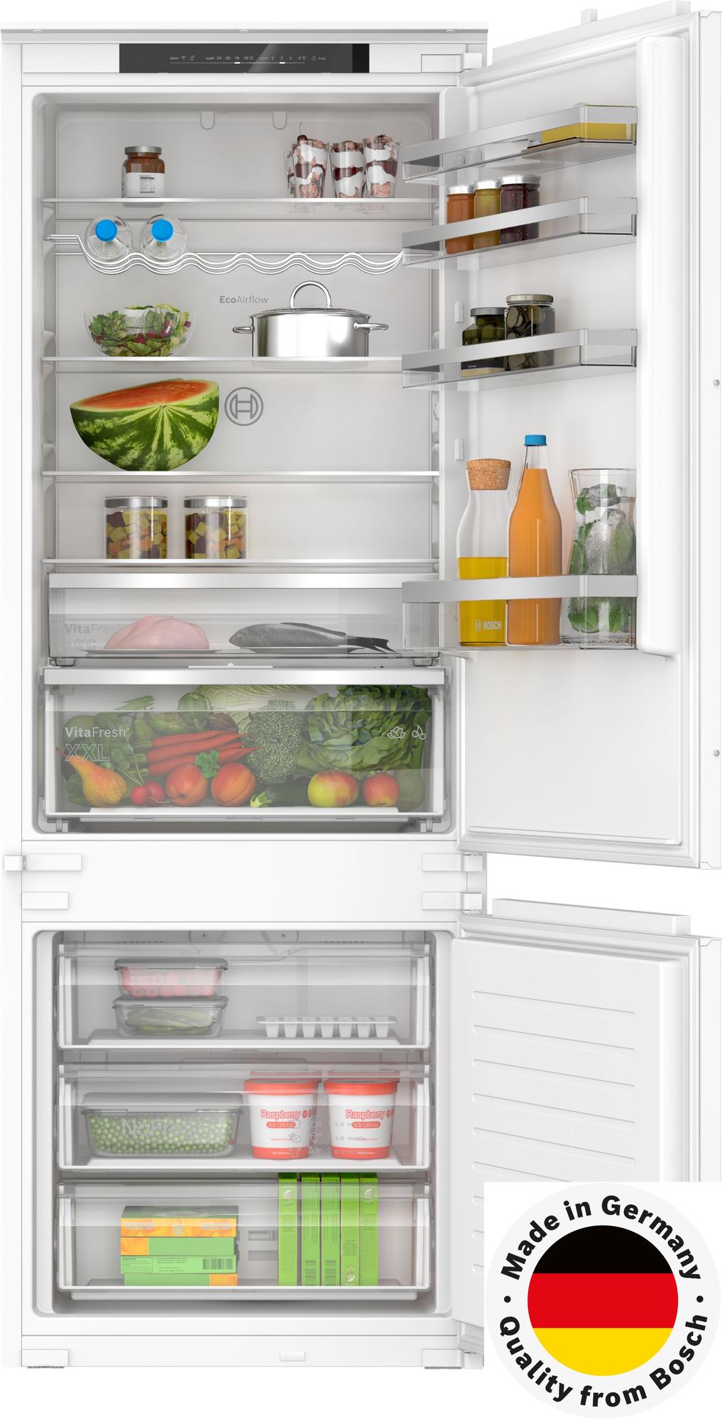 Bosch KBN96VSE0 Serie 4, Integroitava jääkaappipakastin, liukusaranat