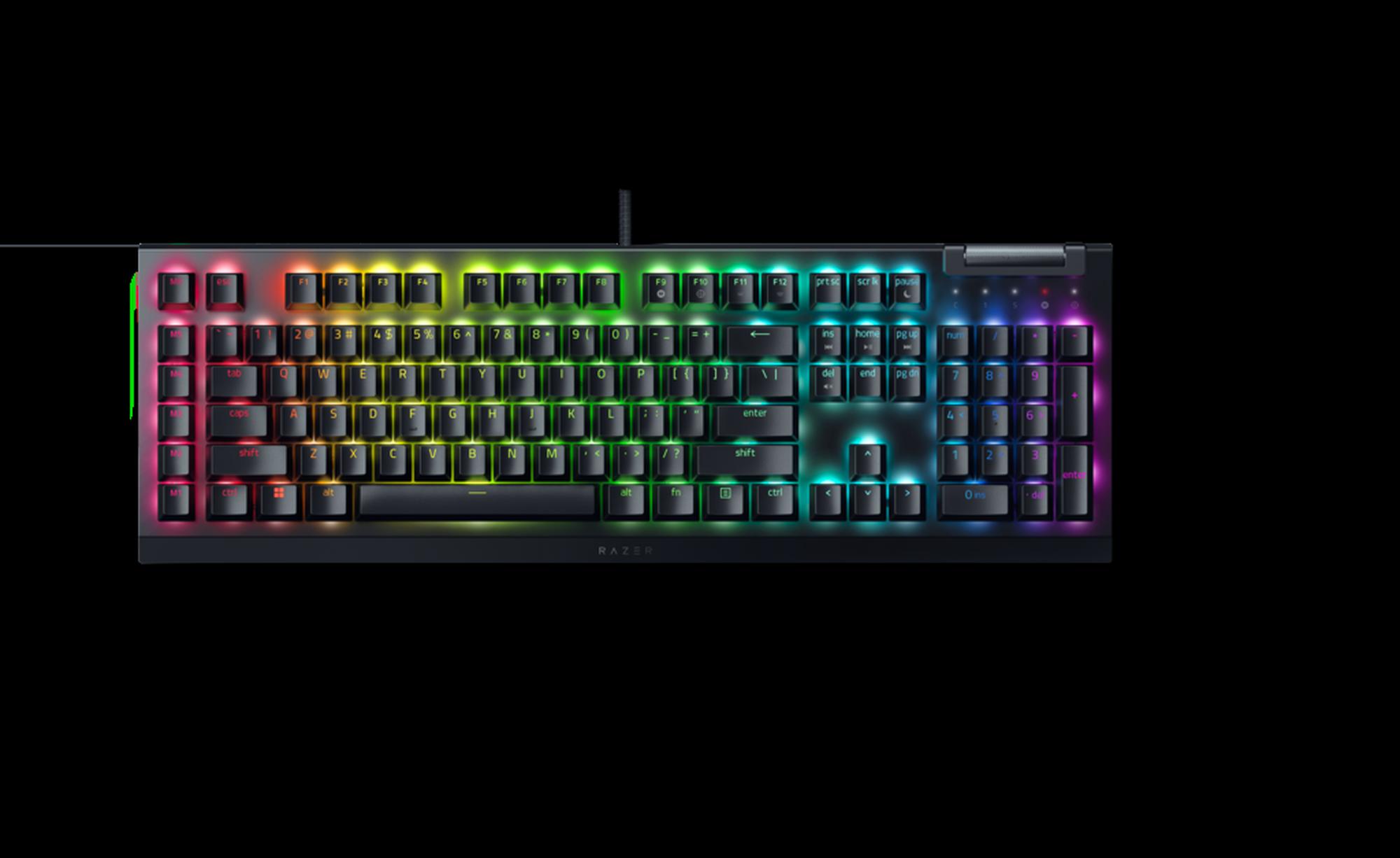 Razer BlackWidow V4 X Fortnite -pelinäppäimistö - Razer Yellow Switch