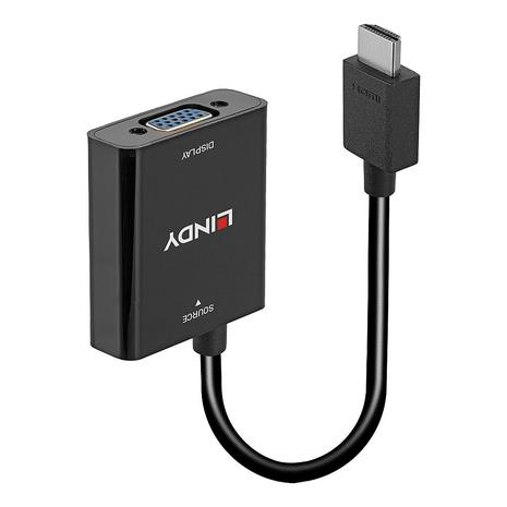 Adapter HDMI - VGA M/F, Black – kuva 4/6