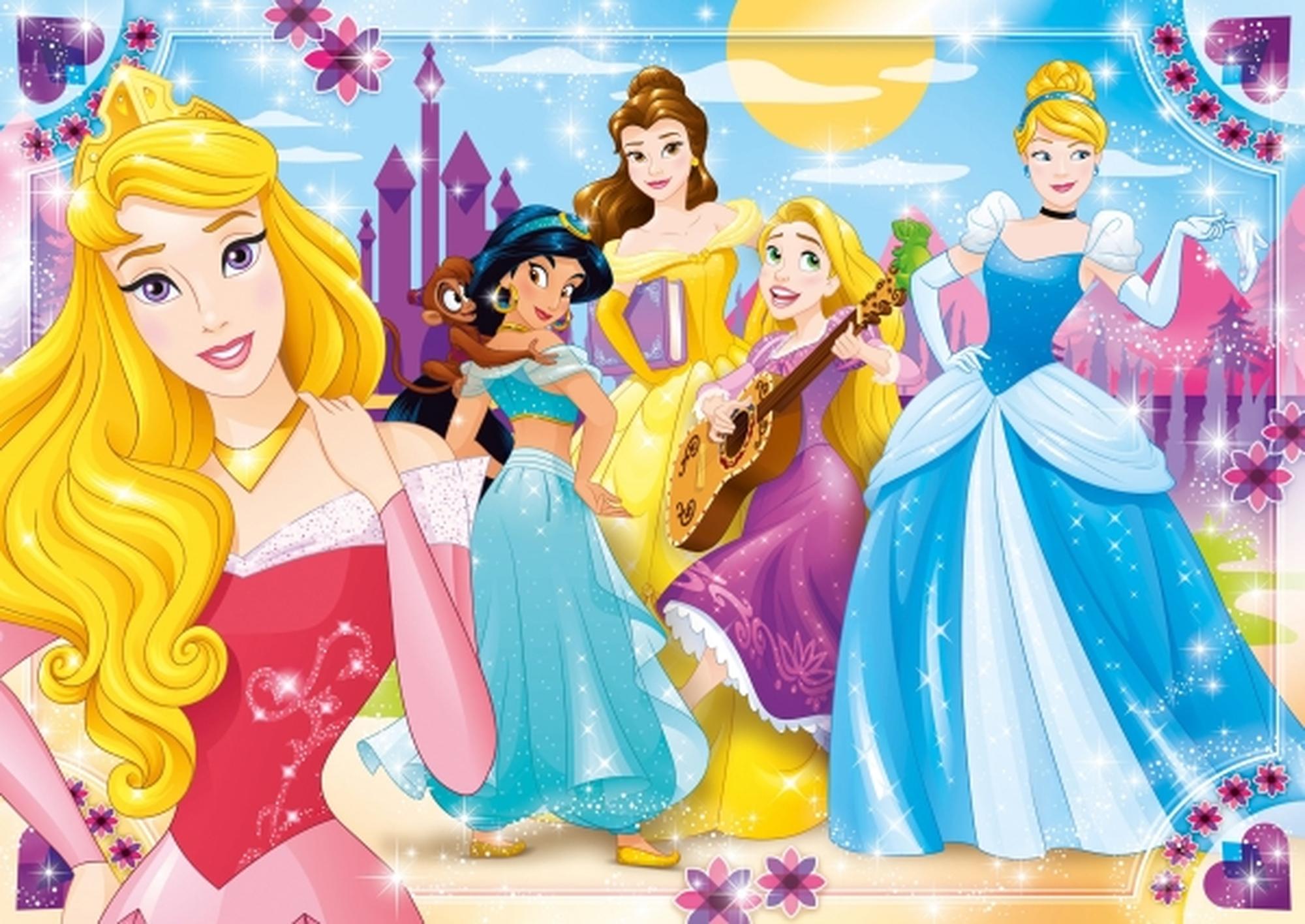 Clementoni Jigsaw Puzzle Super Color Maxi Disney Princess 104pcs. Lattia