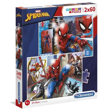 Clementoni Puzzle Spiderman 2x60st. Lattia
