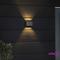 Konstsmide Chieri seinävalaisin 2x4 LED antrasiitti – kuva 4