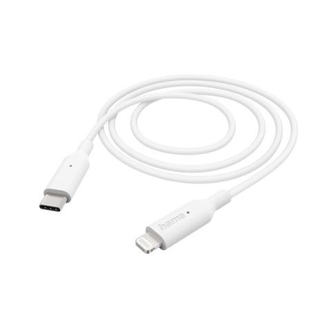 Hama USB Charging Cable USB-C - Lightning 1 m White