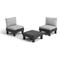 Puutarhakalusteet Elements Balcony Set harmaa/vaaleanharmaa – kuva 1