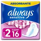 Hygieeniset paketit ALWAYS Sensitive Super Plus, S2, 16 kpl