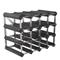 Traditional Wine Rack - Viiniteline 16 pulloa koottu musta – kuva 2