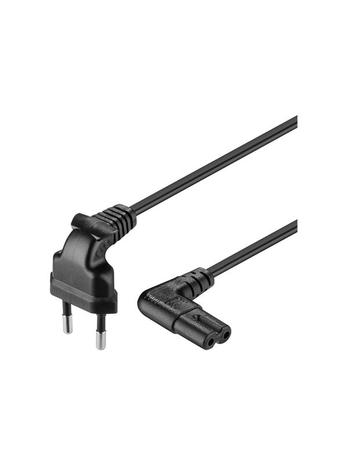 Pro Euro connection cord both ends angled 1.5 m black