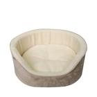 Dogman Pet Bed Sherpa High Rim Beige Large 70x53x25cm