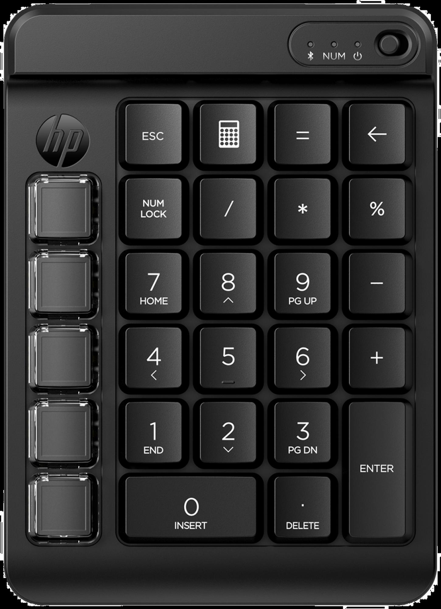 HP 435 Programmable Wireless Keypad (7N7C3AA) - Numeroryhmän - Englanti - Musta