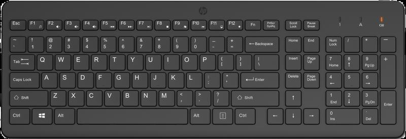 HP 225 Wireless Keyboard (805T1AA), näppäimistö