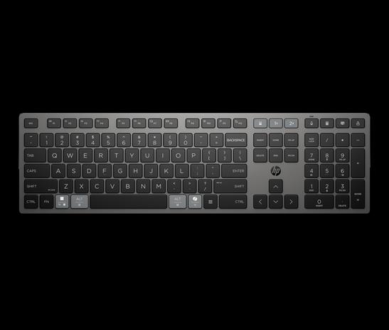 HP 725 Multi-Device Rechargeable Wireless Keyboard (9T5B2AA), näppäimistö