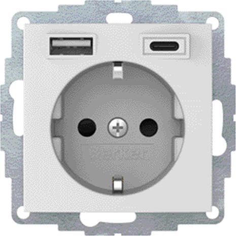 Hager 48041909 Pistorasia USB A+C