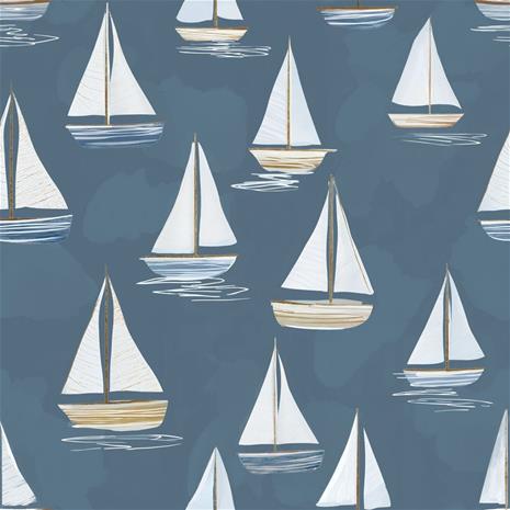 Billy Dark Blue - 1074401-03 Tapetti