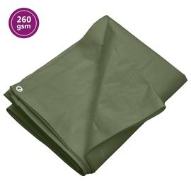 vidaXL Pressu 260 g/m² 3x3 m vihreä HDPE