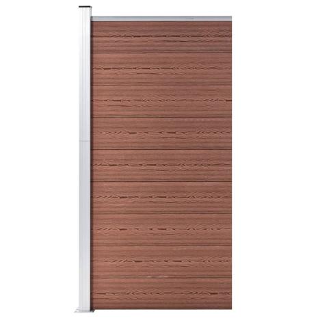 vidaXL Aitapaneeli WPC 95x186 cm ruskea