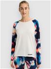 Burton Roadie Tech Crew Base Layer Top stouth white / flrblr Naiset