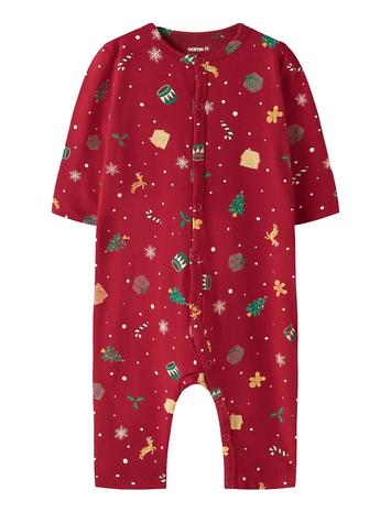 name it Nbnvismas Ls Nightsuit Pyjama Sie Jumpsuit Haalari Navy Name It
