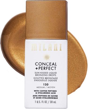 Milani Conceal + Perfect Sun Kissed Liquid Bronzing Drops Medium