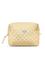 Karen Large toiletry bag in yellow checkered quilt. Can be machin – kuva 2
