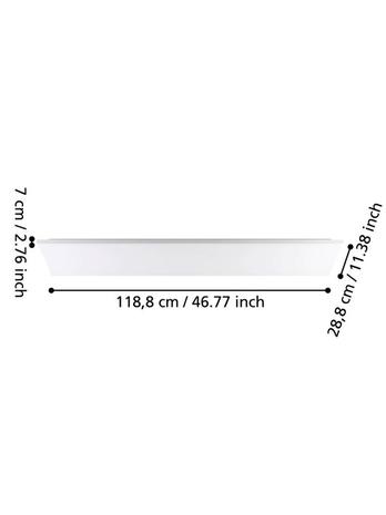 EGLO TURCONA-B CEILING 4100LM 1187X287 WHITE – kuva 1/3