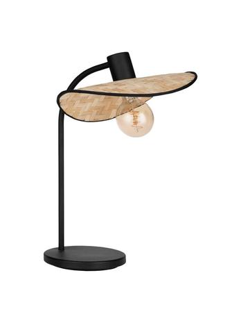 Eglo Marywell Musta/Bambu pöytävalaisin